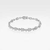 Pear Shape Illusion Tennis Bracelet