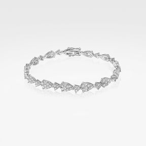 Pear Shape Illusion Tennis Bracelet