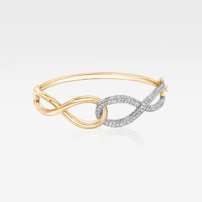 Yellow Gold Diamond Bangle