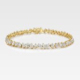 Lab Grown Mixed Shape Tennis Bracelet